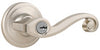 Kwikset SmartKey Lido Satin Nickel Entry Lockset KW1 1-3/4 in.