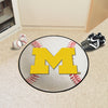 University of Michigan Baseball Rug - 27in. Diameter
