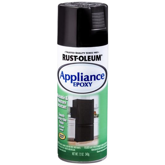 Rust-Oleum Specialty Gloss Black Oil-Based Appliance Epoxy 12 oz. (Pack of 6)