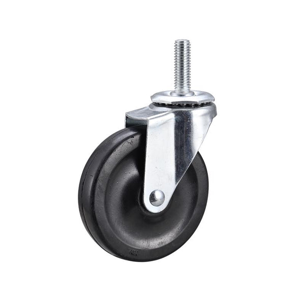 Rueda giratoria de goma blanda Projex de 4 pulgadas de diámetro, 115 lb, paquete de 1