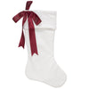 Dyno Red/White Matte W/Bow Christmas Stocking 20 in. (Pack of 12)