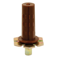 Prime-Line 7/16 in. D X 2.44 in. L Gloss Brown Steel Pivot 2 pc - Open Box