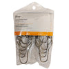 Kenney Chrome Silver Metal Shower Curtain Rings 12 pk