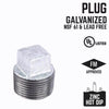 BK Products 1/2 in. MPT Galvanized Malleable Iron Plug (Pack of 5)