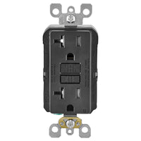 Leviton SmartlockPro 20 amps 125 V Duplex Black GFCI Outlet 5-20R 1 pk - Deal of The Week