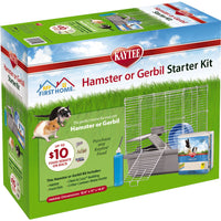 Kaytee My First Home Starter Kit Hamster/Gerbil 13.5 in. W x 11 in. L x 14.5 in. H – Complete Small Pet Habitat with Bedding & Accessories