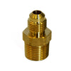 1/4 in. Flare X 1/4 in. D Male Brass Adapter (Pack of 5)