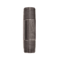 BK Products 1/2 in. MPT x 3 in. L Black Steel Nipple (Pack of 5)