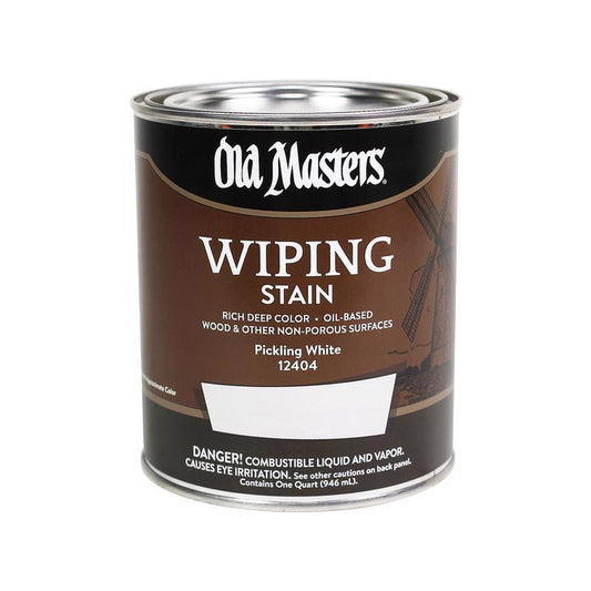Old Masters Pickling White Wiping Stain 1 qt. (Pack of 4)