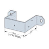Simpson Strong-Tie ZMax 6.31 in. H X 1.5 in. W 14 Ga. Steel Deck Post Tie
