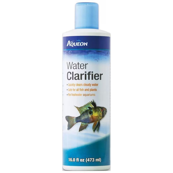 Aqueon Water Clarifier for Aquariums 16 oz Quickly Clears Cloudy Water Safe for Freshwater and Saltwater Fish
