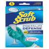 Soft Scrub Rubber Cleaning Gloves L Purple 1 pair