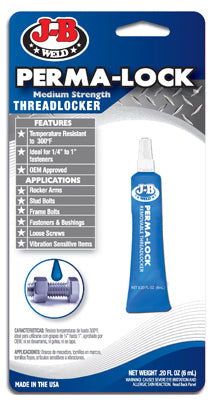 J-B Weld Perma-Lock Threadlocker Liquid 0.2 oz