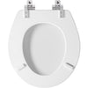 Mayfair Slow Close Round White Molded Wood Toilet Seat