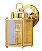 Westinghouse Polished Brass Clear Switch Incandescent Wall Lantern