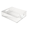 iDesign Clear Storage Bin 4 in. H X 12 in. W X 14.5 in. D Stackable