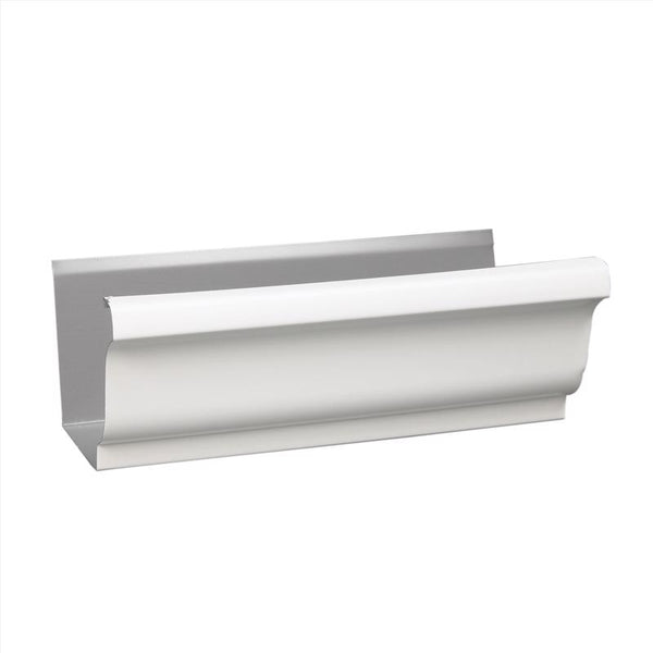 Canalón tipo K de aluminio blanco Amerimax de 3.5 in. de alto X 5 in. de ancho X 48 in. de largo (paquete de 10)