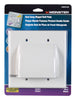 Monster Just Hook It Up White 2 gang Plastic Cable/Telco Wall Plate 1 pk