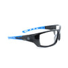 General Electric 04 Series Anti-Fog Impact-Resistant Safety Glasses Clear Lens Black/Blue Frame 1 pk