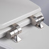 Mayfair Slow Close Elongated White Molded Wood Toilet Seat