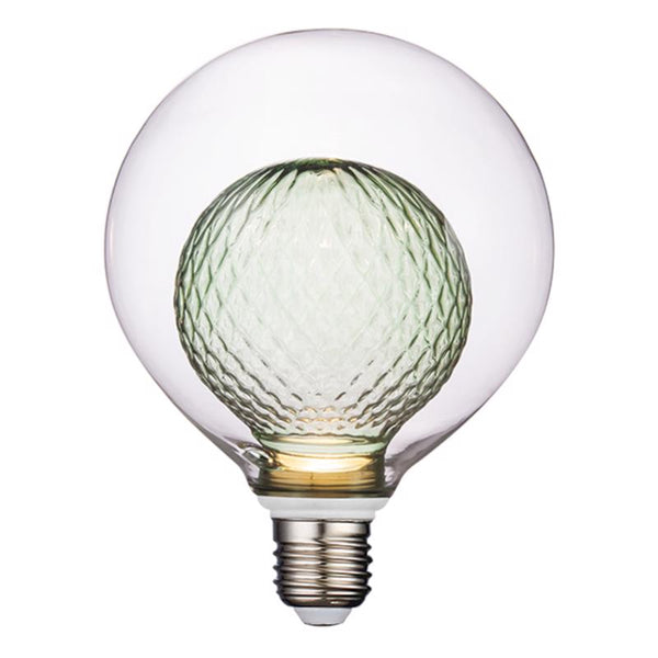 Bombilla LED Globe Electric G40 E26 (mediana), blanco suave, equivalente a 3 vatios, paquete de 1