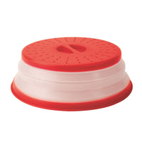 Tovolo 10.5 in. W x 10.5 L Red/White Plastic Collapsible Microwave Food Cover (Pack of 6)