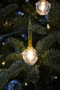 Holiday Bright Lights Gold Glitter Christmas Bubble Light Set