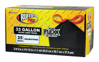 Ruffies Pro 33 gal Trash Bags Drawstring  (Pack of 6)