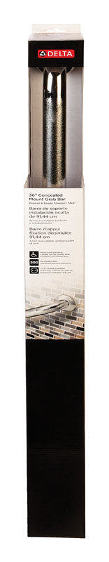 Delta 36 in. L ADA Compliant Peened Stainless Steel Grab Bar