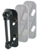 Prime-Line Black Aluminum Door Strike 1 pc