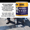APOC Gloss Black Rubber Roof & Flashing Cement 3.6 qt (Pack of 4)