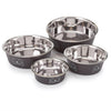 Proselect Espresso Stainless Steel 15 oz Pet Bowl For Dogs (Pack of 6)