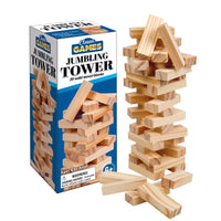 Playmaker Toys Classic Games Jumbling Tower Wood Natural 39 pc (Pack of 12)