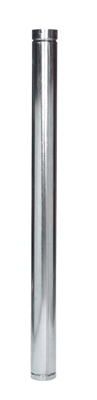 Selkirk 4 in. Dia. x 60 in. L Aluminum Round Gas Vent Pipe (Pack of 2)