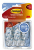 Command Strips 17091CLR-6ES Medium Clear Hanging Hooks With CommandΓäó Adhesive Strips