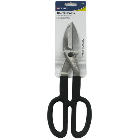 Allied 10 in. Carbon Steel Straight Snips 1 pk