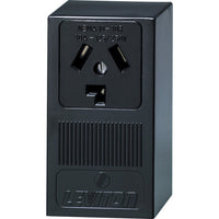 Leviton 30 amps 125/250 V Black Outlet 10-30R 1 pk