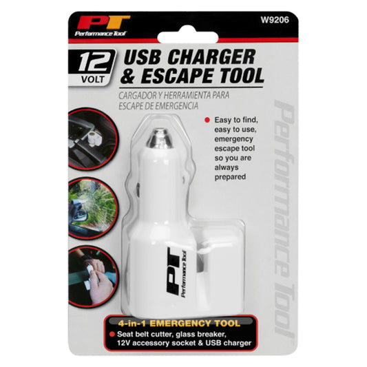 Performance Tool White Universal USB Charger/Escape Tool For All Mobile Devices (Pack of 8)