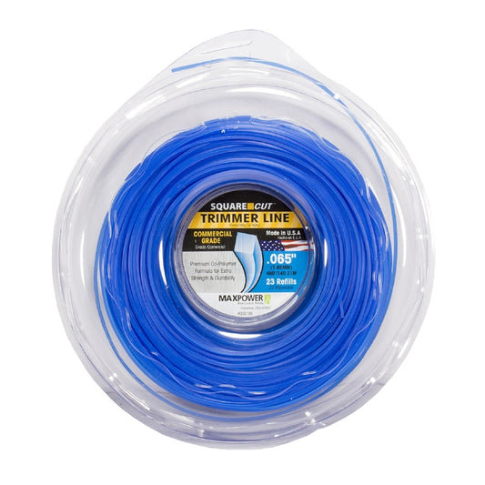Maxpower 332165C .065" x 460' Blue Square OneÂ®Trimmer Line 5 Piece Display