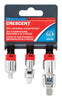 Crescent 1/4 and 3/8 in. drive Socket Accessory Set 3 pc - Deal of The Week