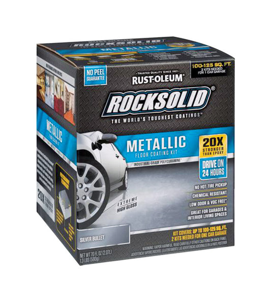 Rust-Oleum RockSolid Silver Bullet Epoxy Floor Paint 70 oz. (Pack of 2)