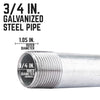 BK Products 3/4 in. MPT  x 5 in. L Galvanized Steel Nipple