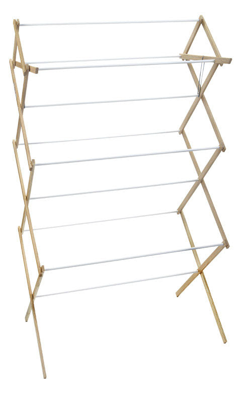 Madison Mill 52.5 in. H x 18.25 in. W x 29.5 in. D Wood Clothes Drying Rack (Pack of 4)