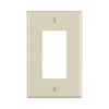 Leviton Light Almond 1 gang Thermoset Plastic Decorator Wall Plate 1 pk