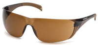 Carhartt Billings Anti-Fog Frameless Safety Glasses Bronze Lens Black/Tan Frame 1 pc