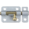 National Hardware 2-1/2 in. L Galvanized Brass/Steel Barrel Bolt 1 pk