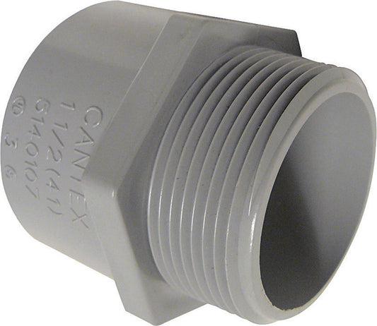 Cantex 1 in. D PVC Male Adapter For PVC 1 pk