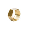 7/8 in. Compression X 7/8 in. D Compression Yellow Brass Nut (Pack of 5)