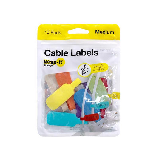 Wrap-It 2.25 in. L Multicolored Polypropylene Cable Labels (Pack of 3)