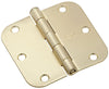 National Hardware 3-1/2 in. L Satin Brass Door Hinge 3 pk - Open Box
